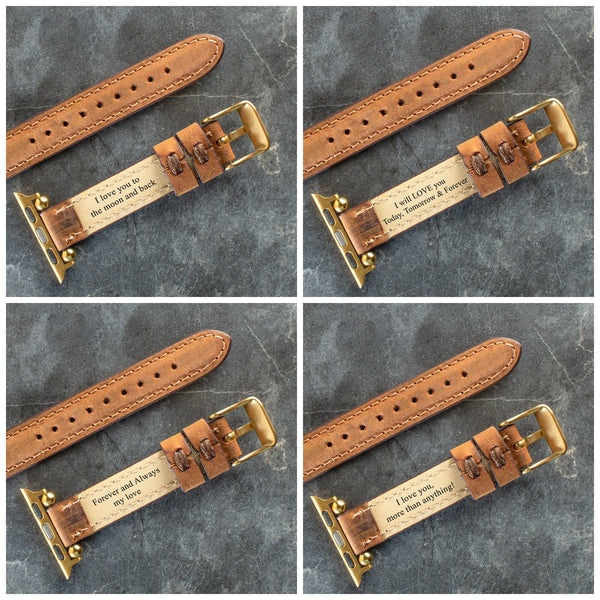 Cinnamon Slim Leather Apple Watch Band for Women - Image 3