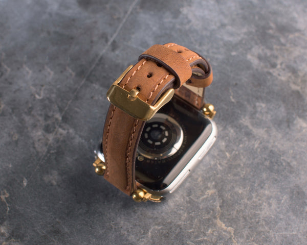 Cinnamon Slim Leather Apple Watch Band for Women - Image 4