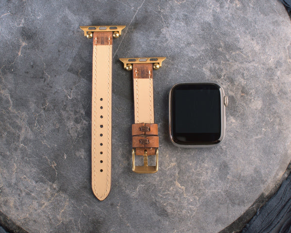 Cinnamon Slim Leather Apple Watch Band for Women - Image 6