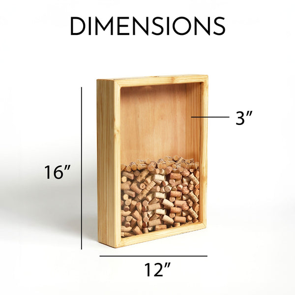 Wooden Wine Cork Collector, Couple Wine Display Box - Image 6